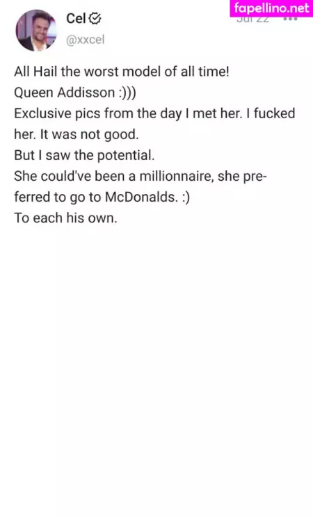 Addisson OnlyFans Thumbnail #hD6lqfwzFa