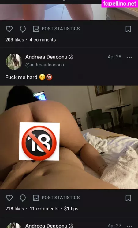Andreeadeaconufree OnlyFans Thumbnail #Qkm1AP0Gi3