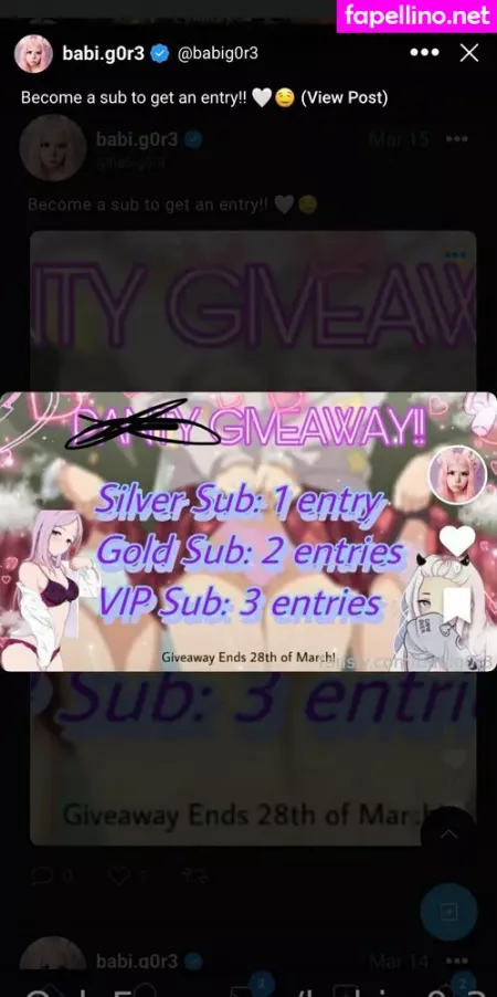 Babi G0r3 OnlyFans Thumbnail #ZI3ShSs4Pc