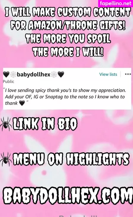Babydollhexx OnlyFans Thumbnail #Mgkdf4W80y