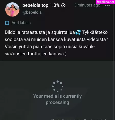 Bebelolafree OnlyFans Thumbnail #EbQWBqyVIo