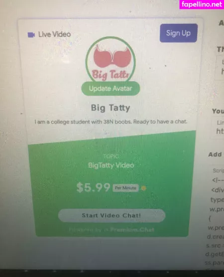 Bigtatty OnlyFans Thumbnail #XoMlSZdZUl