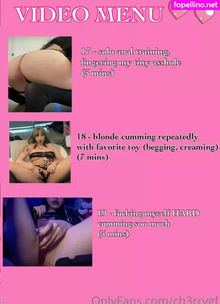 Ch3rrygf OnlyFans Thumbnail #0whM7G1DAM