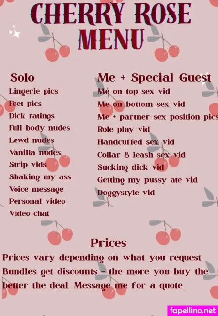 Cherryrosexoxo OnlyFans Thumbnail #YJ0ujks3Uf