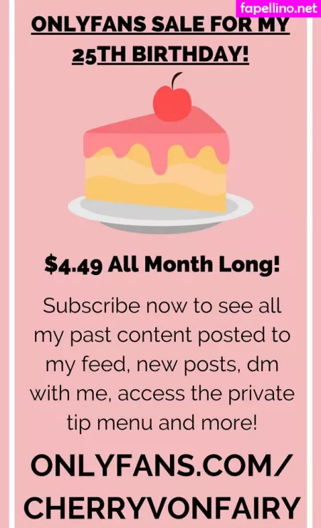 Cherryvonfairyfree OnlyFans Thumbnail #3NoE1QkmLY