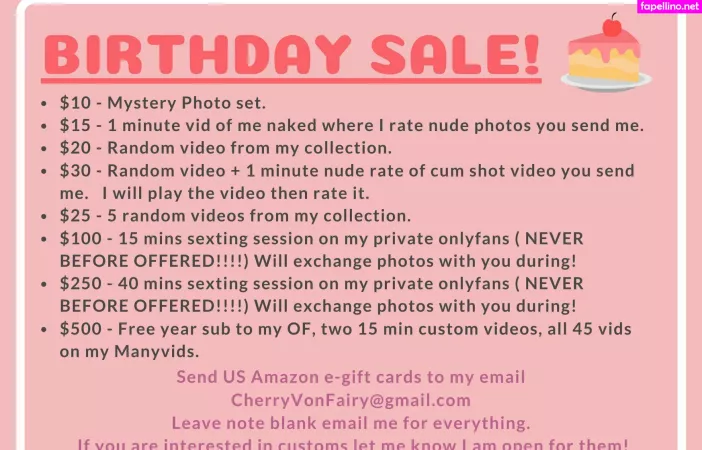 Cherryvonfairyfree OnlyFans Thumbnail #W5OWhd66xT