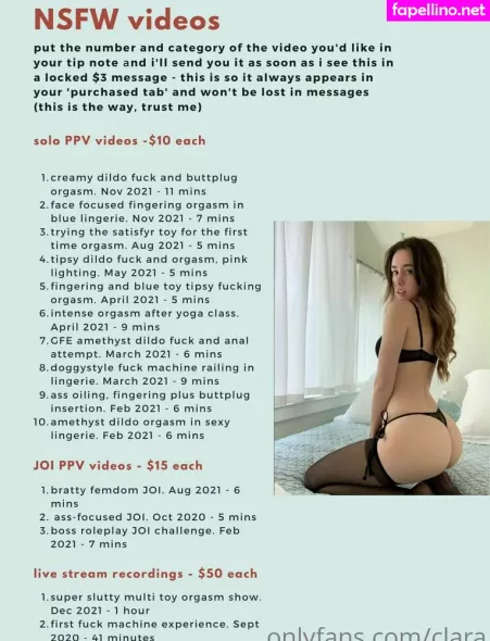 Clara OnlyFans Thumbnail #9rH7VXVzs3