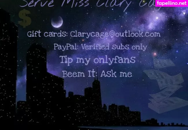 Clarycage OnlyFans Thumbnail #XEvESR4MZz