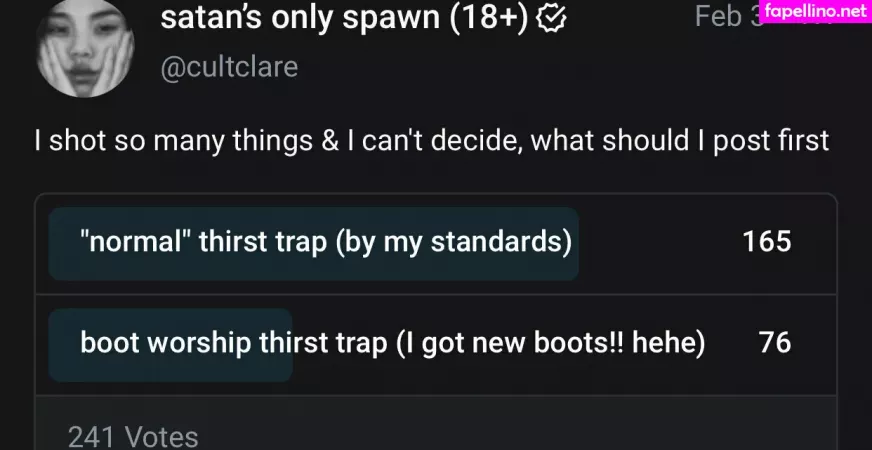 Cultclare OnlyFans Thumbnail #Ye5BvhtUk0