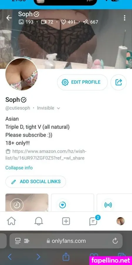 Cutiesoph OnlyFans Thumbnail #gvOnfAedXD