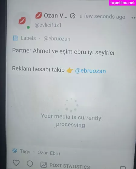 Ebruozan OnlyFans Thumbnail #MIhekayLUw
