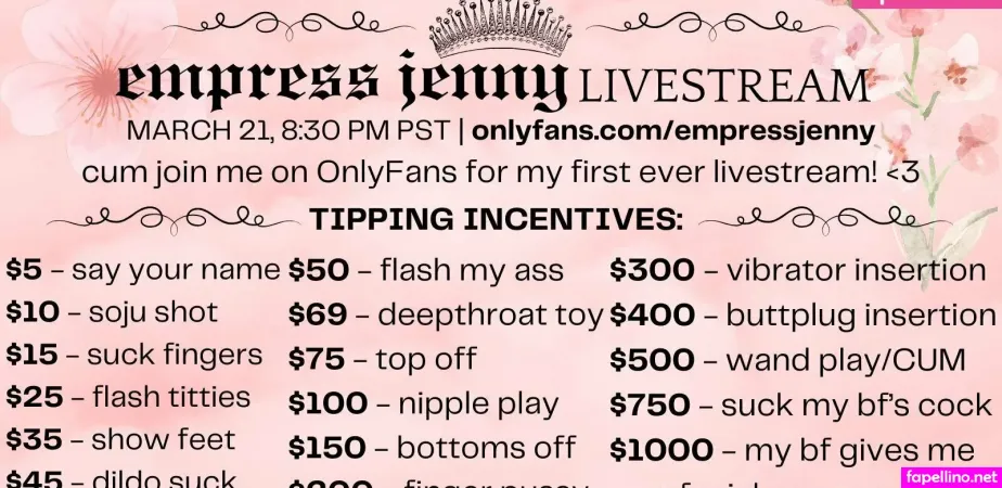 Empressjenny OnlyFans Thumbnail #QlFTuWfrSR