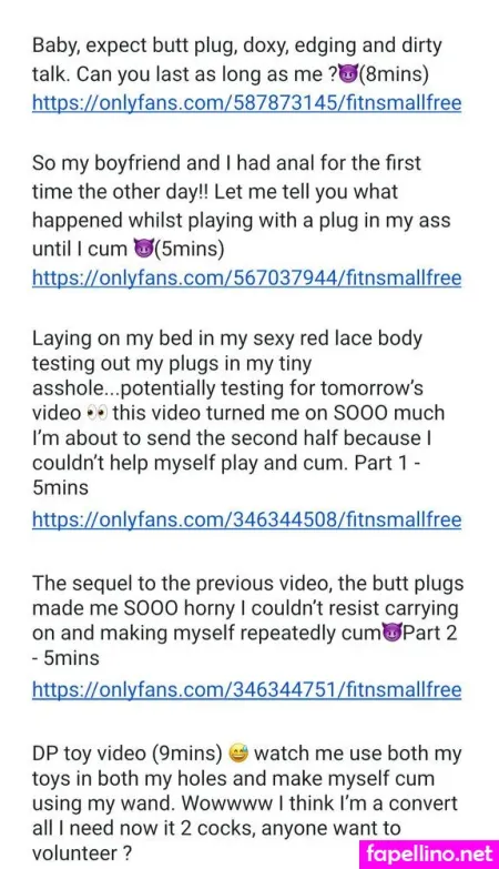 Fitnsmallfree 1 OnlyFans Thumbnail #Aqgdup9786