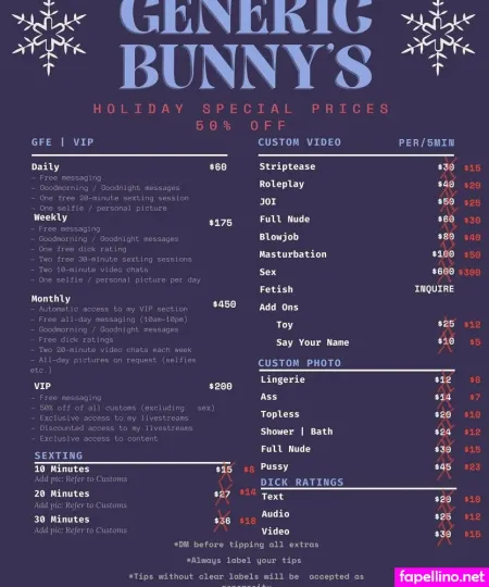 Genericbunny OnlyFans Thumbnail #AsJrUmJAlr