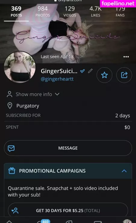 Gingerhart OnlyFans Thumbnail #fTfEFlIJAD