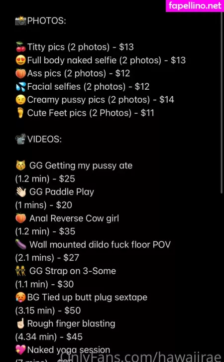 Hawaiirae OnlyFans Thumbnail #nb2M0eyH9t