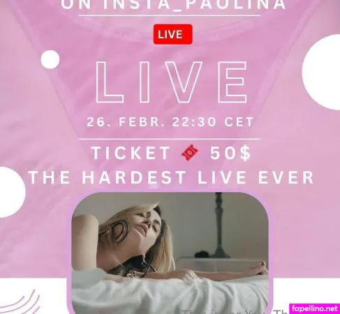 Insta Paolina OnlyFans Thumbnail #W5hbB5eLXA