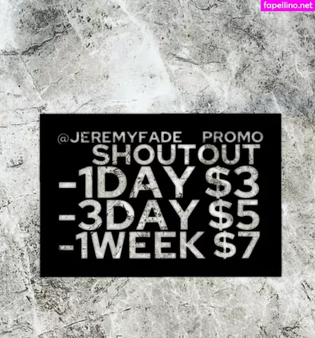 Jeremyfade OnlyFans Thumbnail #lDVjth6dvH