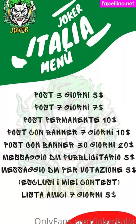 Jokeritalia OnlyFans Thumbnail #Rp8MrAhANw
