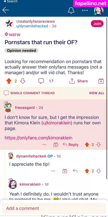 Kimoraklein OnlyFans Thumbnail #RXEI0lolTe