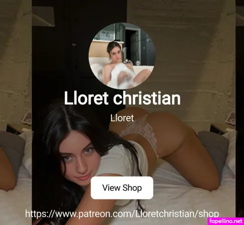 Lloret Christian OnlyFans Thumbnail #7TlvFYUBKI