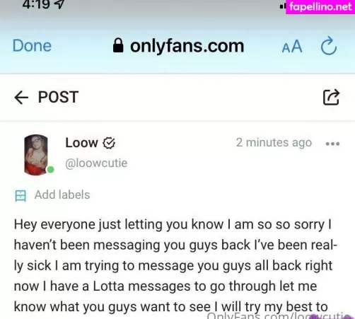 Loowcutie OnlyFans Thumbnail #KEf90tWk9y