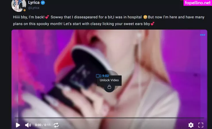 Lyricauwu OnlyFans Thumbnail #vJ663vptMZ