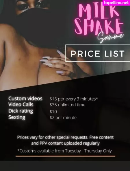 Milkshake Samme OnlyFans Thumbnail #OidqTgEAjV