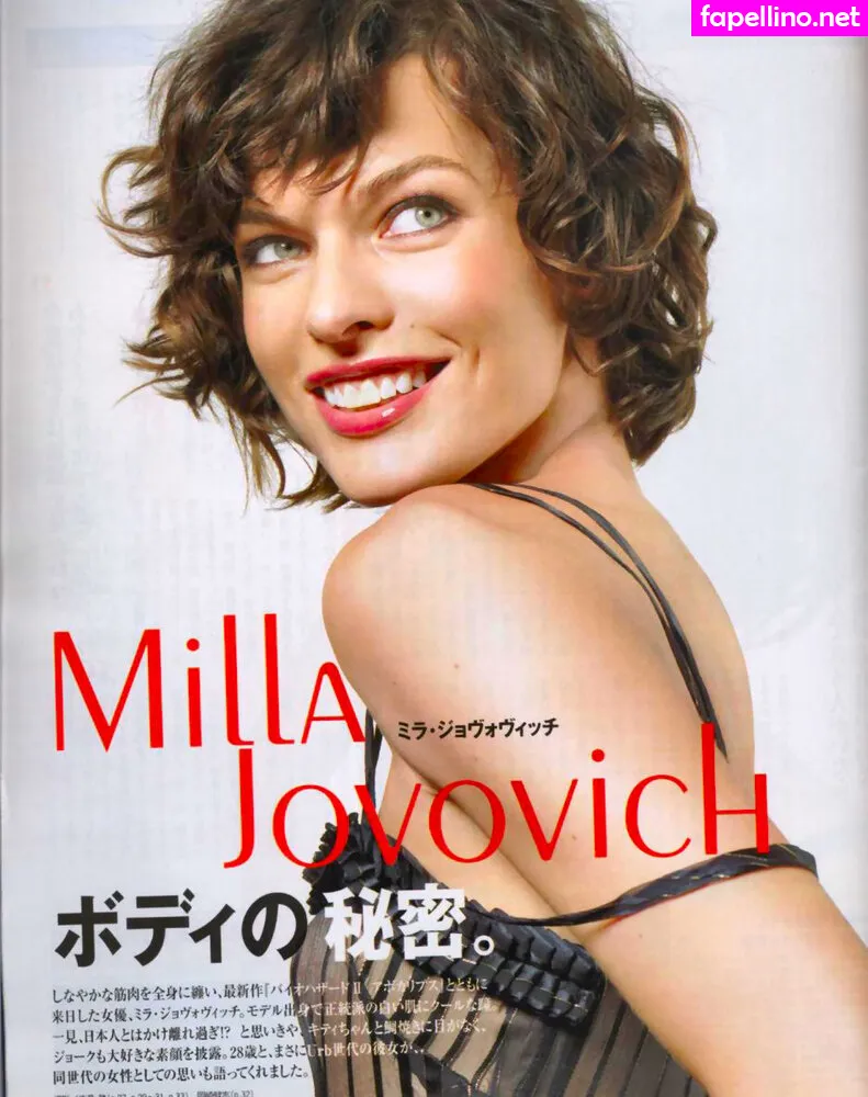 MillaJovovich Nude Leaked OnlyFans Photo #og0VCXarXS