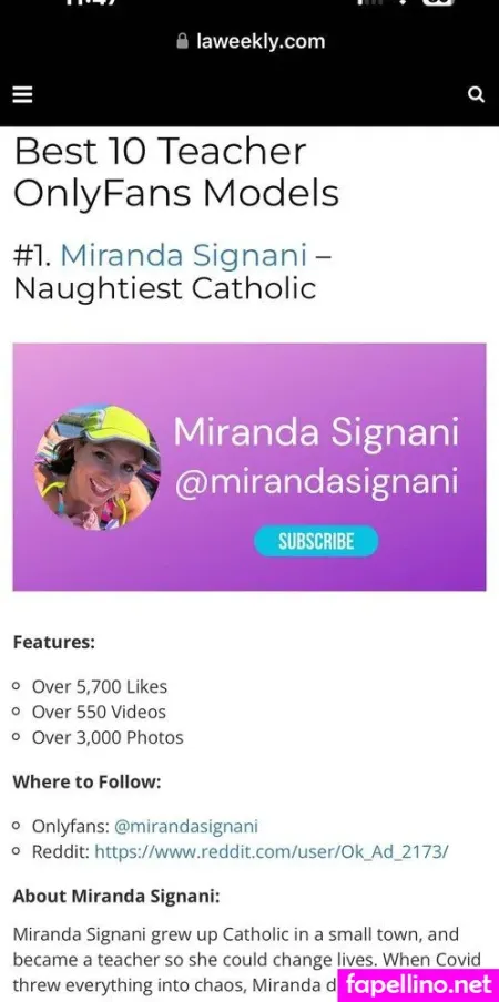 Mirandasignanifree OnlyFans Thumbnail #rnRTcgGSVE
