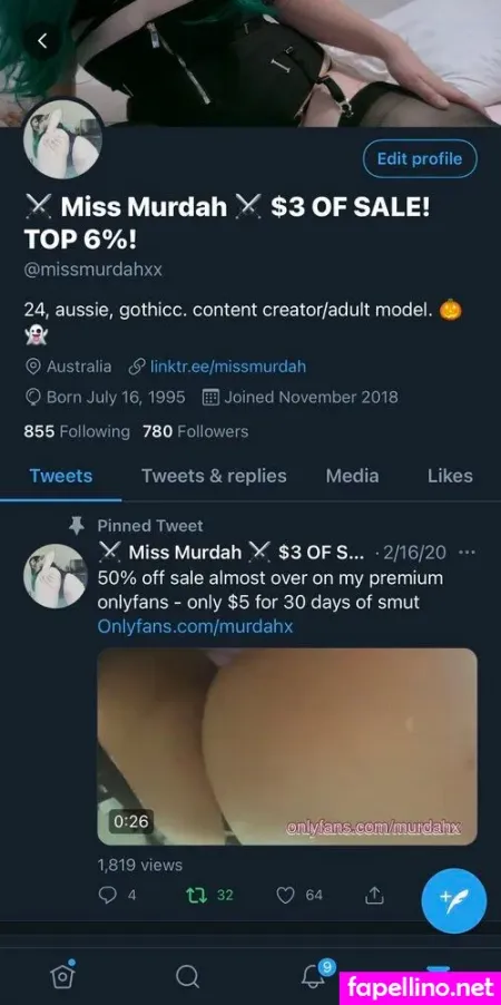 Missmurdahx OnlyFans Thumbnail #4bjGpkttB5