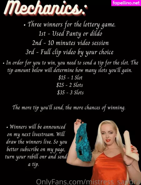 Mistress Sandra 1 OnlyFans Thumbnail #X3RpphQ5gj