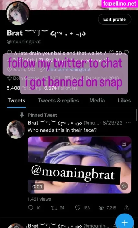 Moaningbrat OnlyFans Thumbnail #CXJrKk4krV