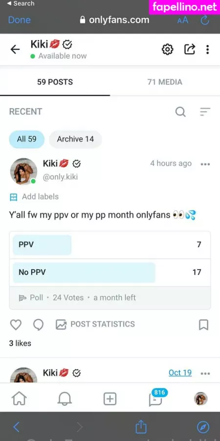 Only Kiki OnlyFans Thumbnail #rbRSARazpO