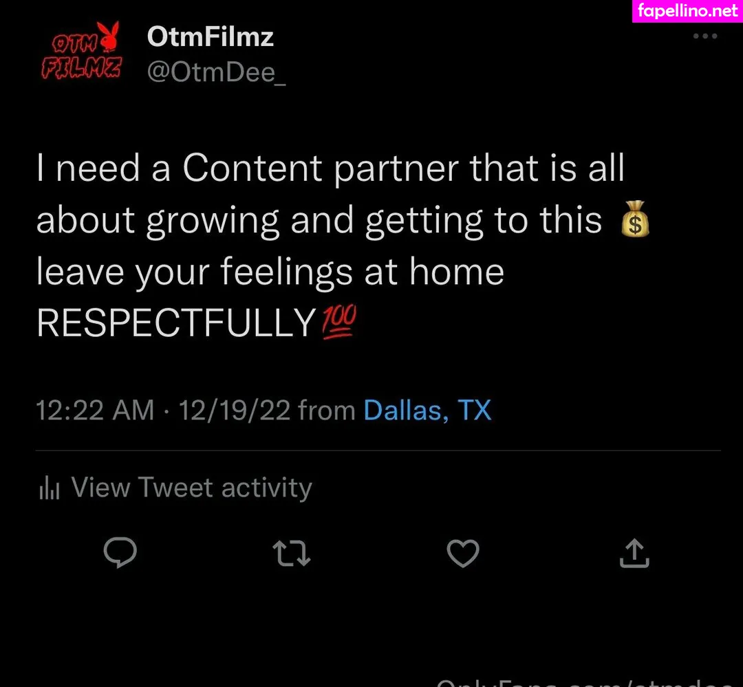 Otmfilmz, otm.dee, otmdee, otmdee_ Nude Leaked OnlyFans Photo #Kmek5x6b0y