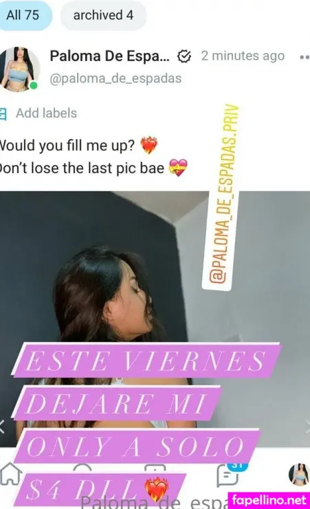 Paloma De Espadas Free OnlyFans Thumbnail #qJWEws8QuA