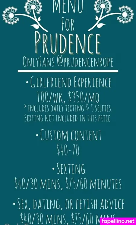 Prudencenrope OnlyFans Thumbnail #kBcMAduvjD