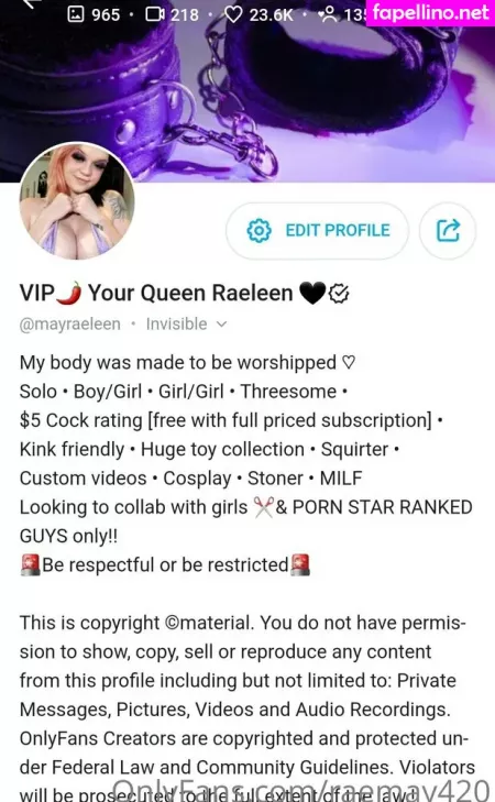 Raemay420 OnlyFans Thumbnail #iXkfK2E1OH