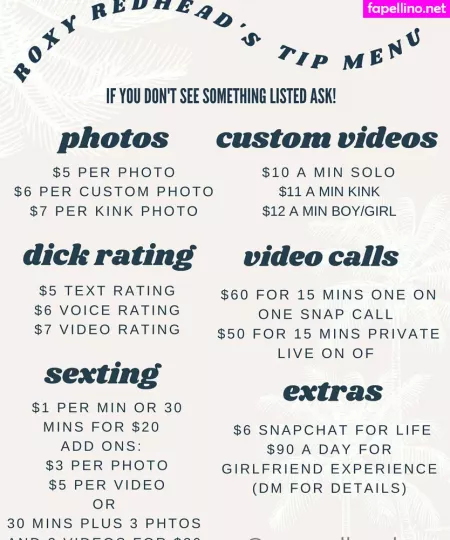 Roxyredheadxoxo OnlyFans Thumbnail #0Rli0z5vIe