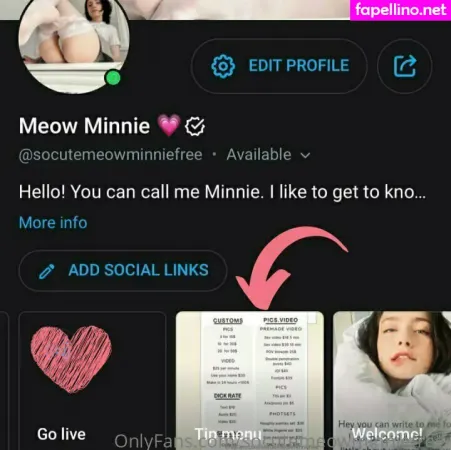 Socutemeowminniefree OnlyFans Thumbnail #yYNJzZpmeQ