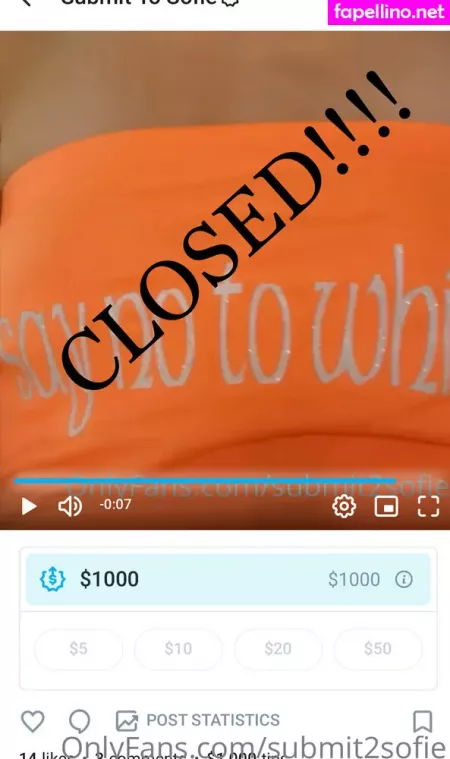 Submit2sofie OnlyFans Thumbnail #lXDMxLoBo6