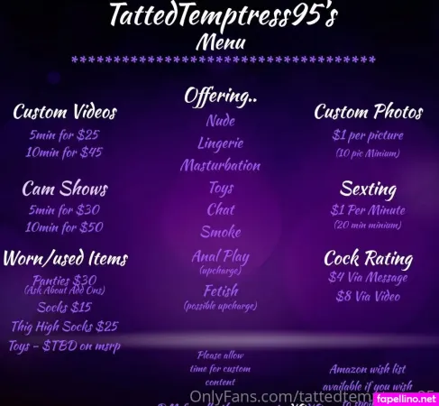 Tattedtemptress95 OnlyFans Thumbnail #BlUmSxQQaF