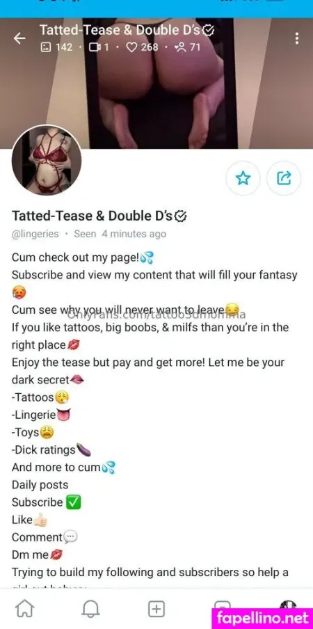 Tattoo3dmomma OnlyFans Thumbnail #iygZLixOAA