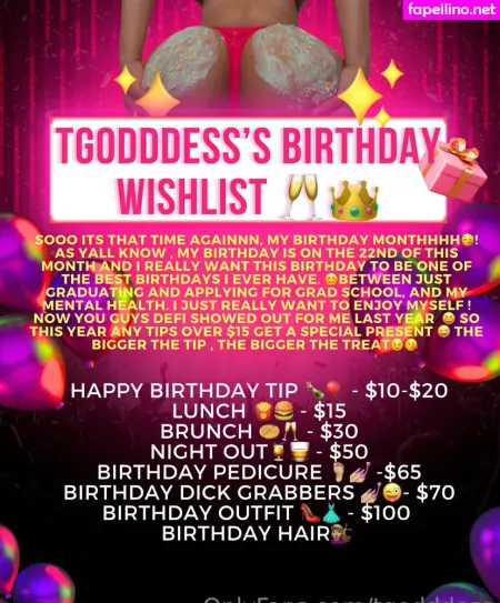 Tgodddess OnlyFans Thumbnail #rxf2VTOwUb