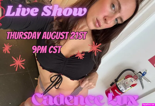 Thecadencelux OnlyFans Thumbnail #VI5bbEZ2Gx
