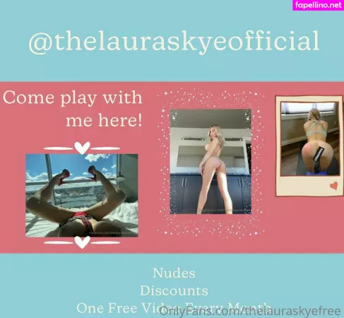 Thelauraskyefree OnlyFans Thumbnail #SlhxuhWHuL