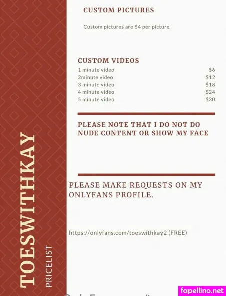 Toeswithkay2 OnlyFans Thumbnail #fasec5vOgr