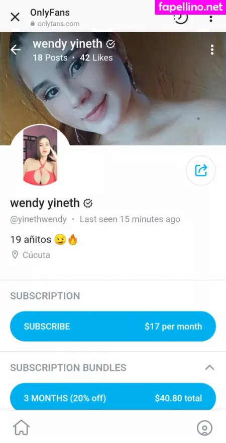 Wendy Yineth OnlyFans Thumbnail #JW6BBS3TWw