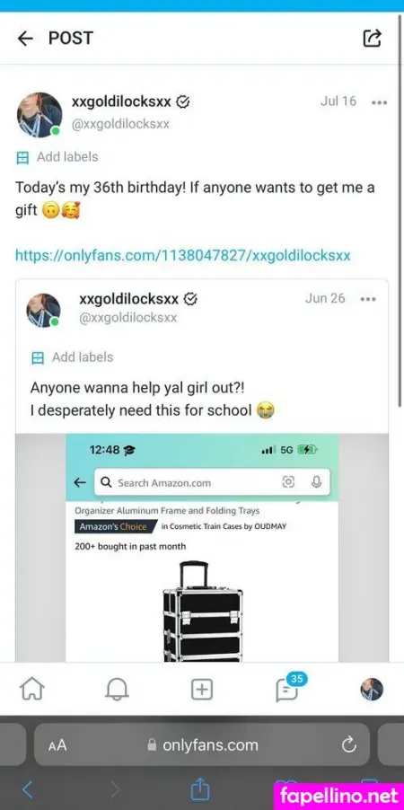 Xxgoldilocksxx OnlyFans Thumbnail #xjE9vhIQpJ
